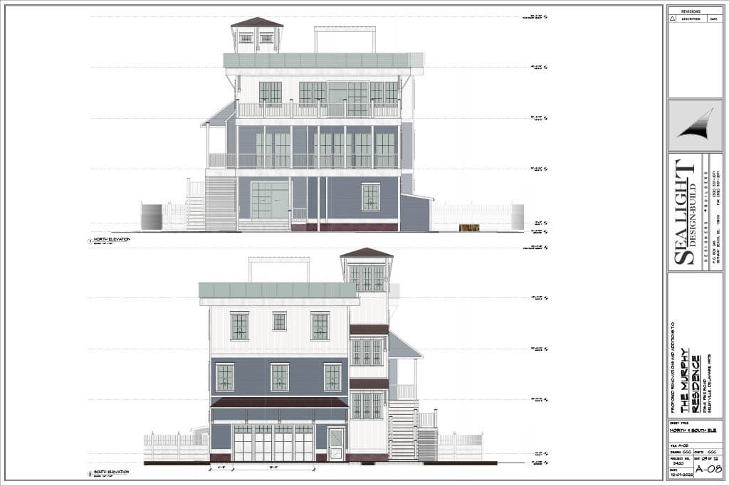 Stairwell Sea Light Design-Build Best Renovation on Pine Rd in Selbyville DE