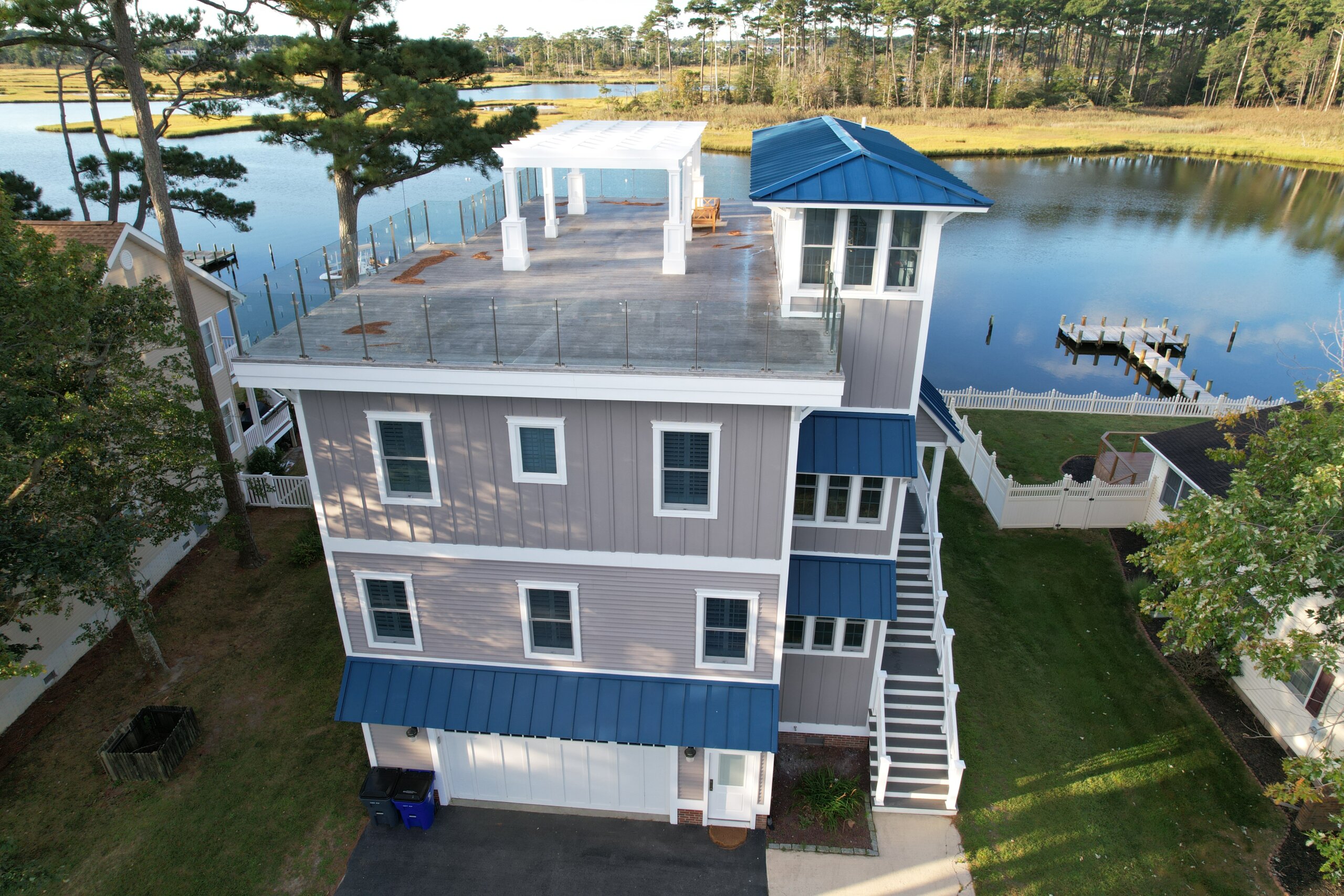 Steel beam installation by by Sea Light Design-Build Best Renovation on Pine Rd in Selbyville DE