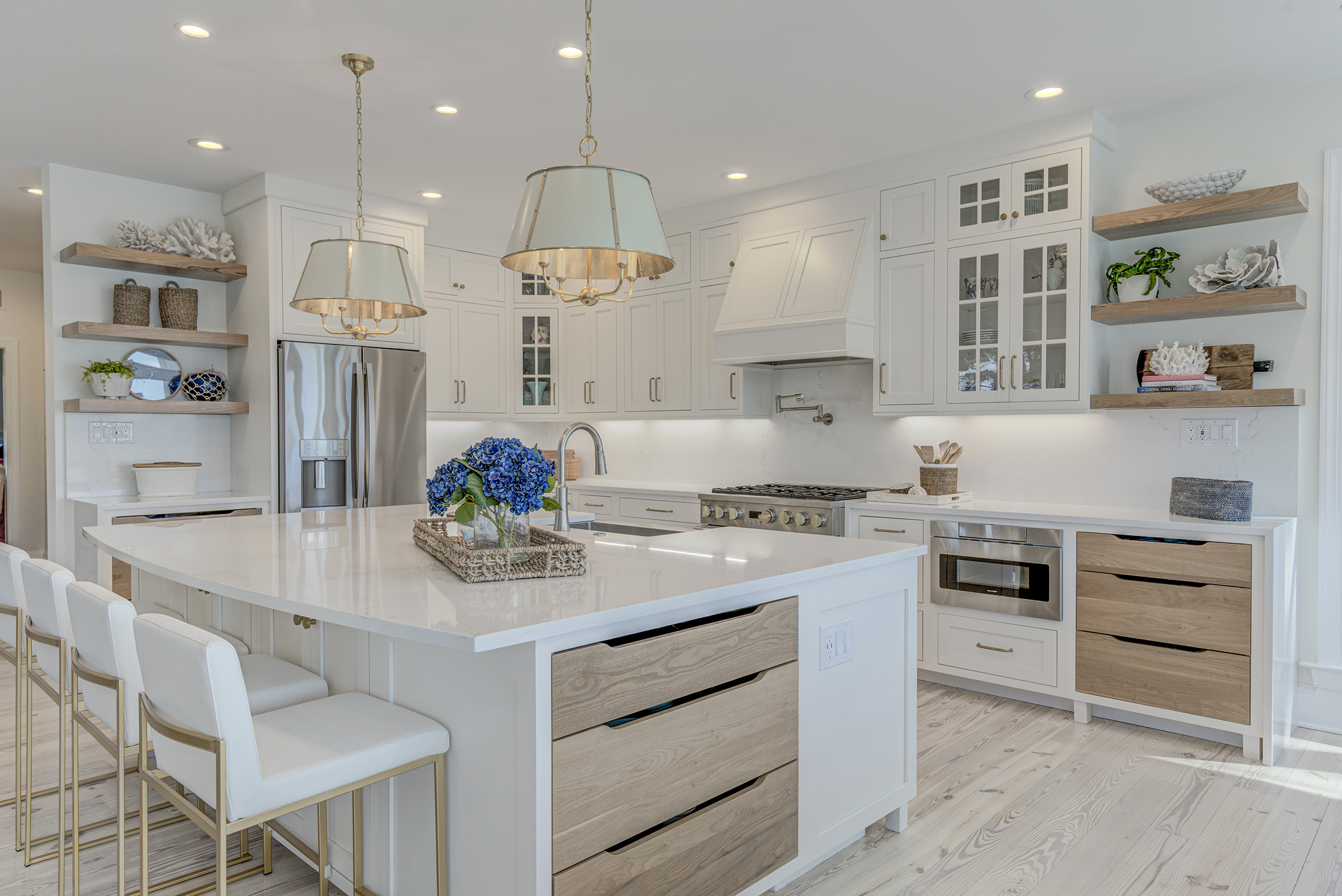 Sea Light Design-Build Pine Road Kitchen Renovation in Selbyville Delaware - new state of the art appliances