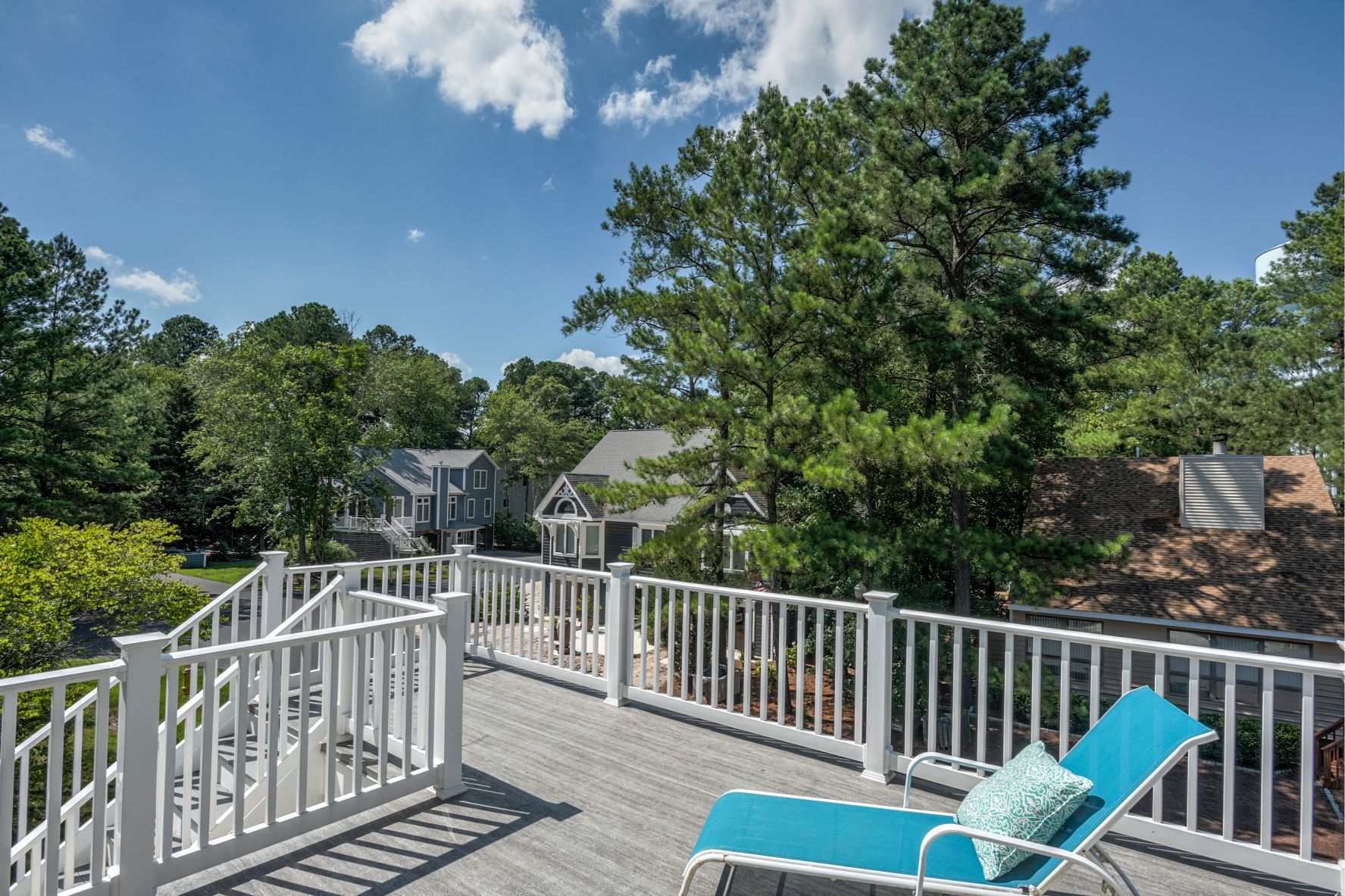 Deck Addition in Canal Drive, Millsboro DE with Deck Chair