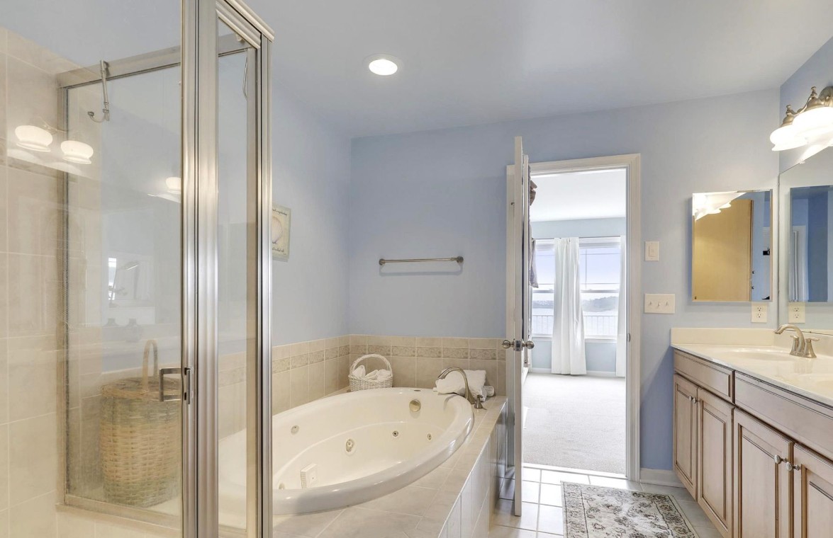 Hatteras Drive Master Suite in Bethany Beach DE - Before - Bathroom