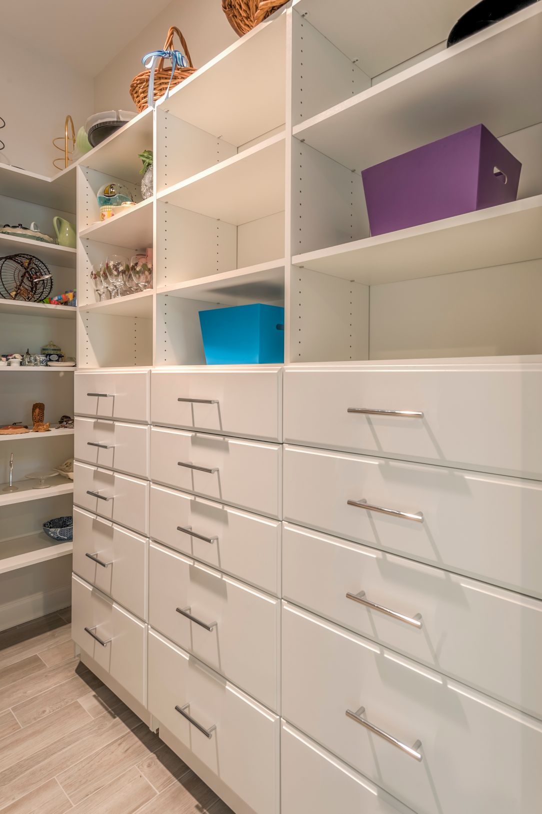 Addition in Juniper Court, Ocean Pines MD - Closet with White Drawers