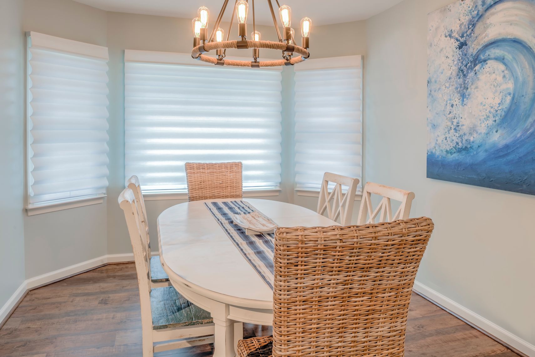Kitchen Remodel in Velta Drive, Ocean View DE with Oval Dining Table and Six Chairs