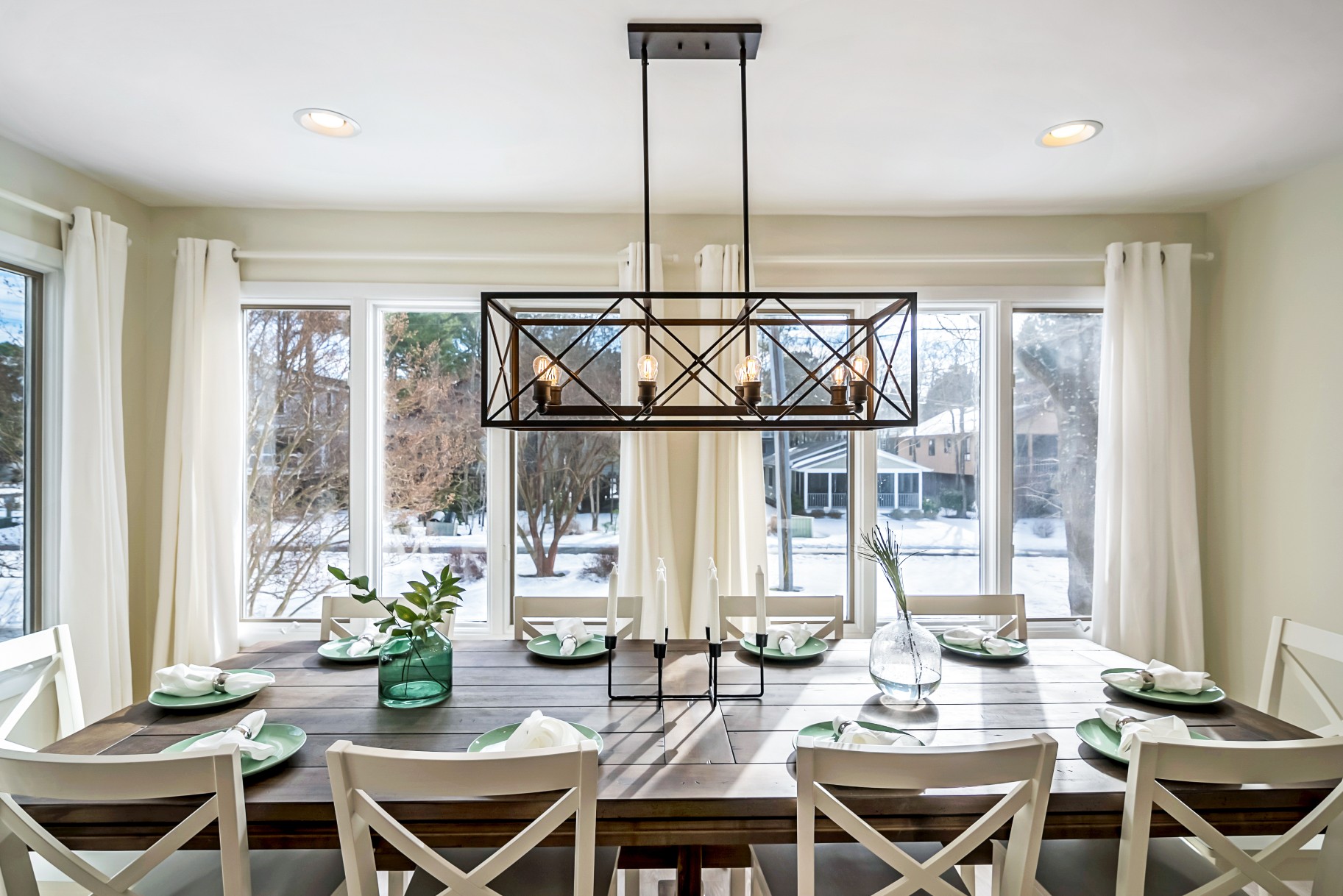 Dining Table for Ten with Great View in Wellington Parkway, Bethany Beach DE Renovation